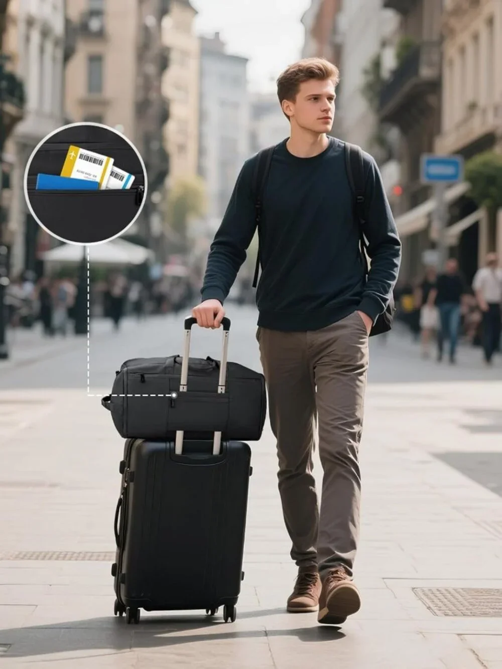 3-in-1 Convertible Duffle Bag for Travel | Lightweight Carry-On with Shoe